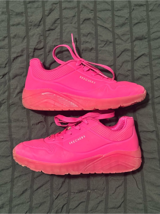 Skechers Other - Skechers Kids Neon Pink Lace-Up Sneakers